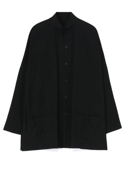 [Y's-Black Name]KHADI CHINA SHIRT