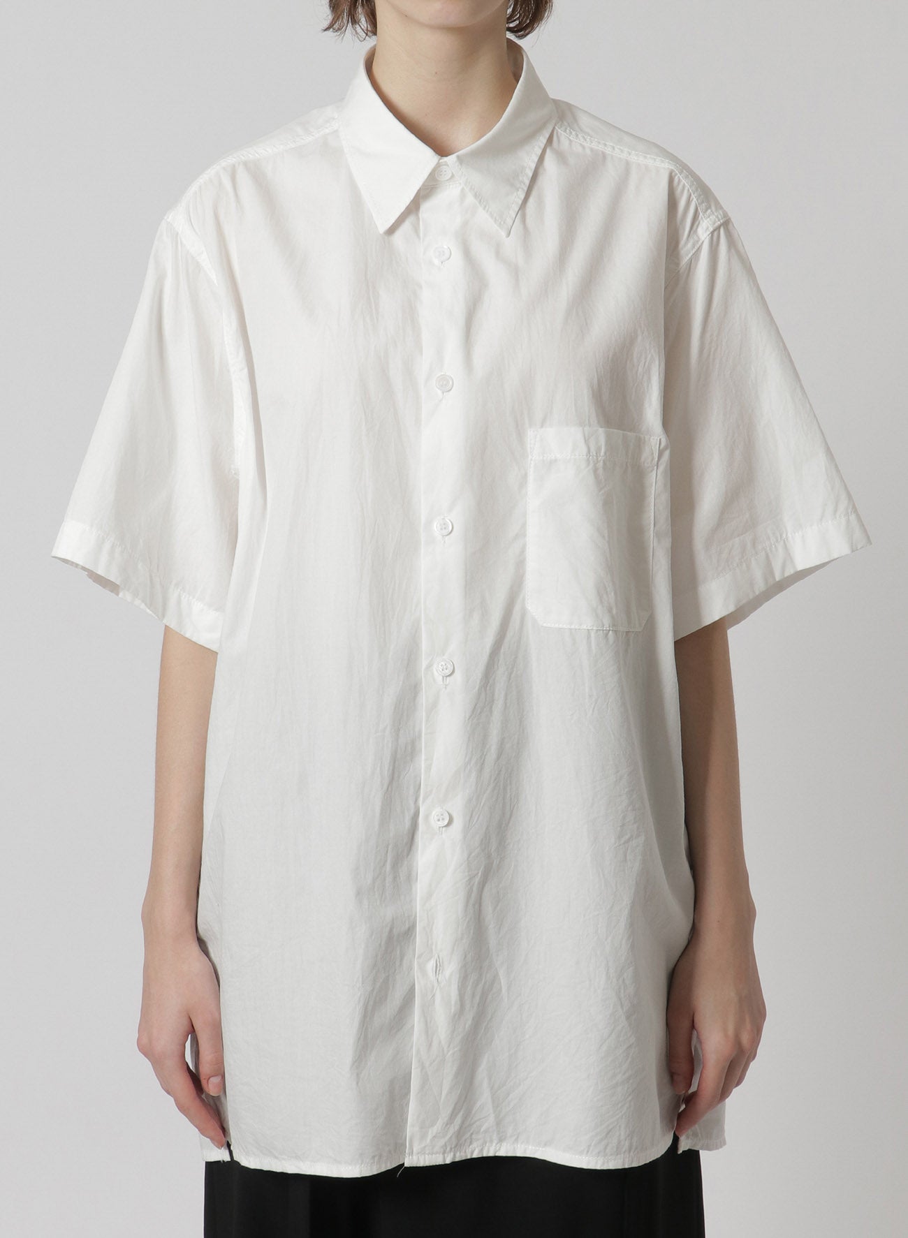 [Y's-Black Name]COTTON STANDARD SHORT SLEEVE SHIRT