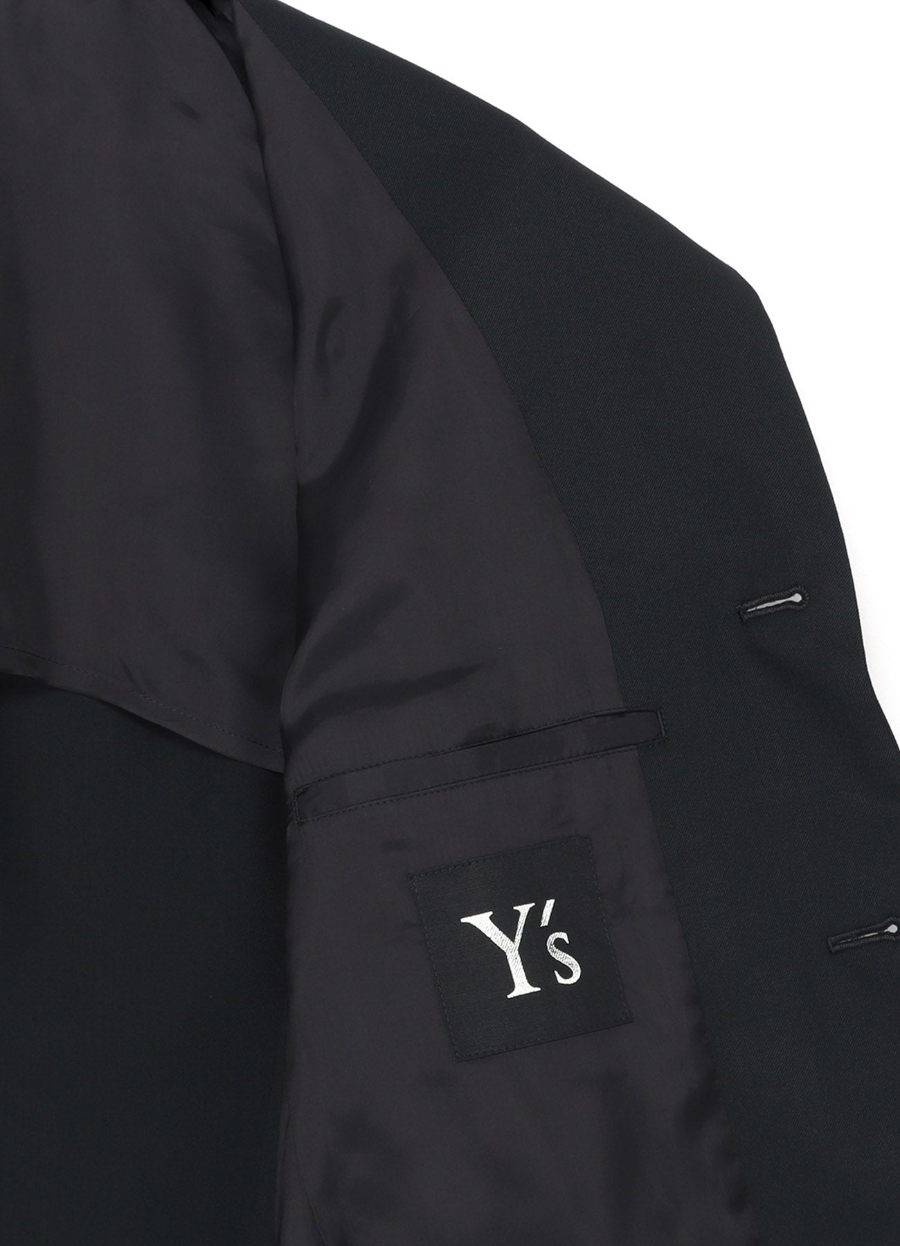 [Y's-Black Name]WOOL GABARDINE REVERSED LINING JACKET