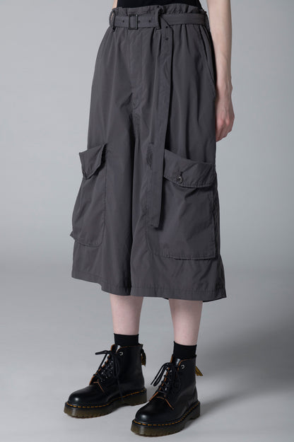 TYPEWRITER POLYESTER MILITARY-STYLE SHORTS