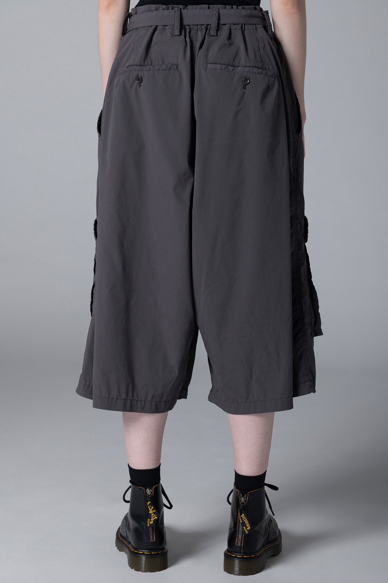 TYPEWRITER POLYESTER MILITARY-STYLE SHORTS