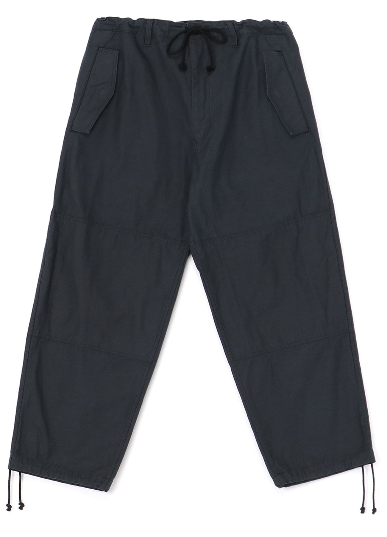 [Y's-Black Name]BACKSIDE SULFURIZATION SATIN PANTS WITH KNEE PADS