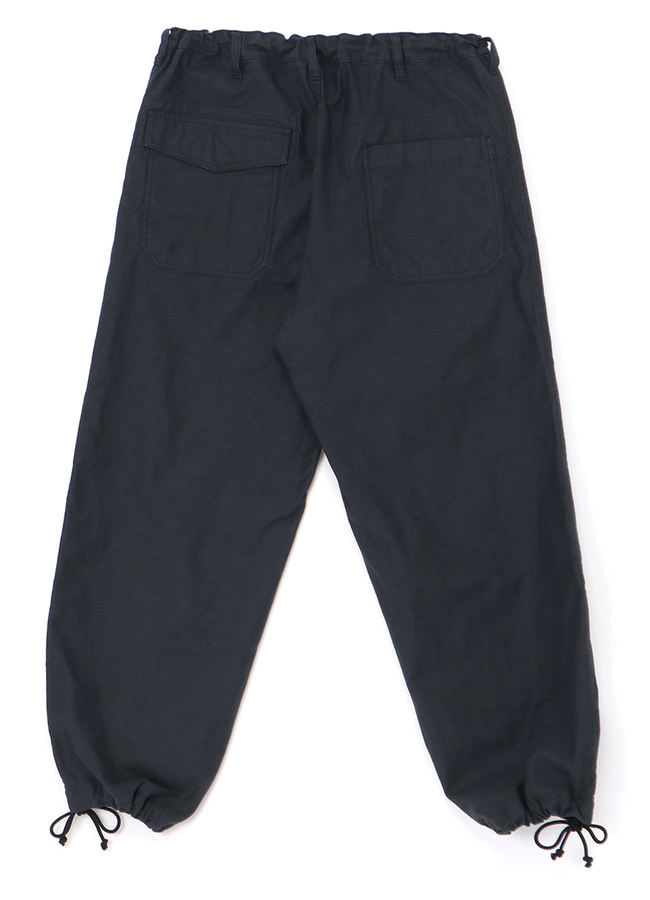 [Y's-Black Name]BACKSIDE SULFURIZATION SATIN PANTS WITH KNEE PADS