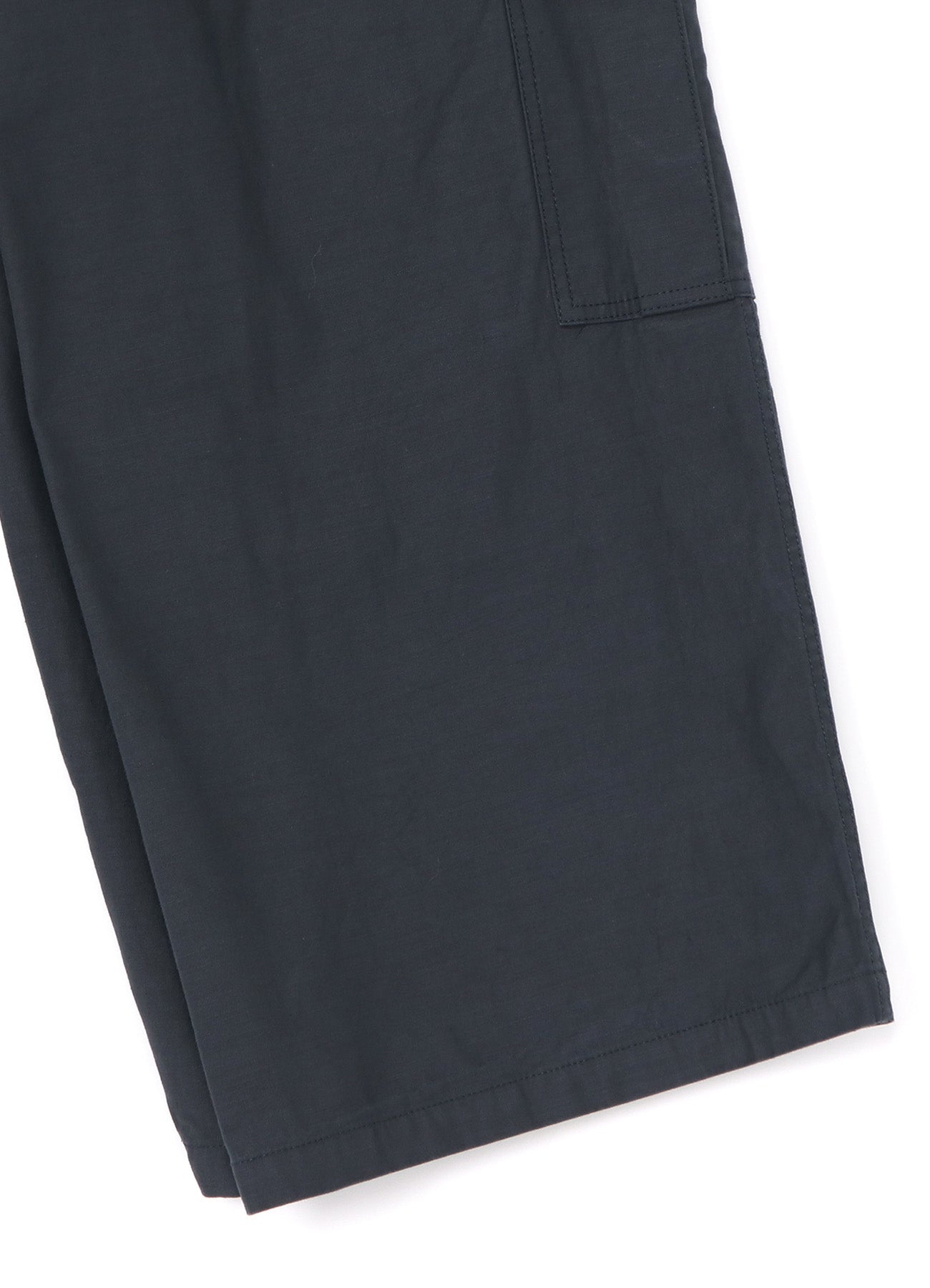 [Y's-Black Name]BACKSIDE SULFURIZATION SATIN WRAP PANTS WITH POCKETS