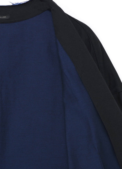 DOUBLE FACED TWILL NO COLLAR COAT