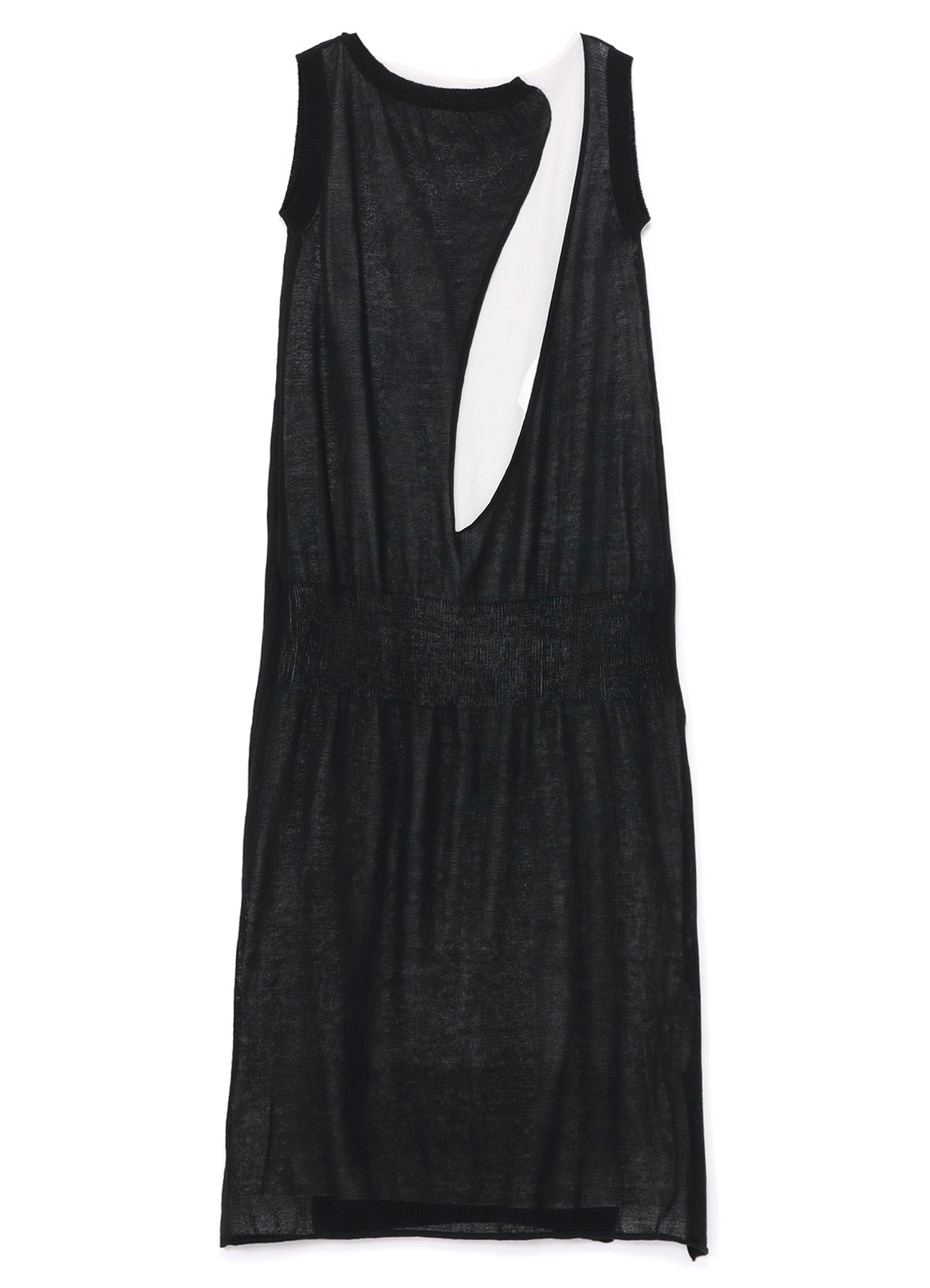 LINEN-LIKE COTTON LAYERED DRESS