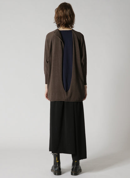 LINEN-LIKE COTTON LAYERED PULLOVER