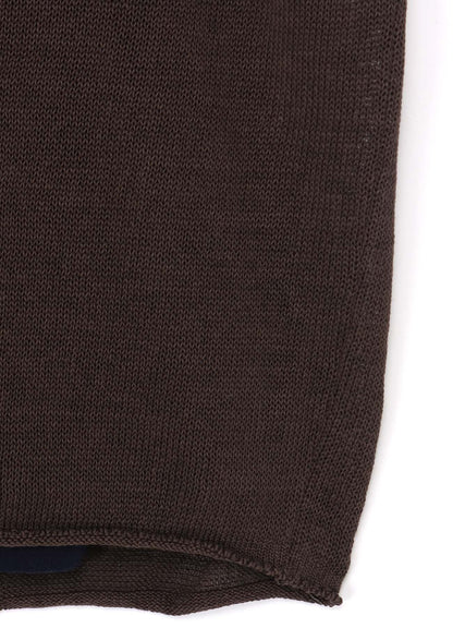 LINEN-LIKE COTTON LAYERED PULLOVER