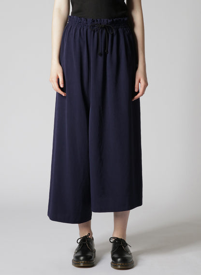 TRIACETATE POLYESTER CREPE de CHINE FRONT TUCK THICK PANTS