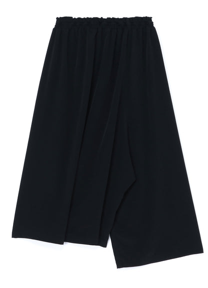 TRIACETATE POLYESTER CREPE de CHINE FRONT TUCK THICK PANTS