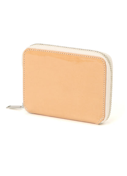 TANNED/ENAMEL-COATED LEATHER WALLET