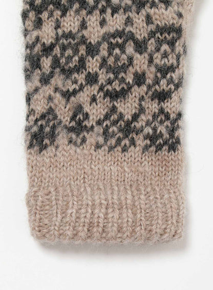 FAIR ISLE PATTERN GLOVES