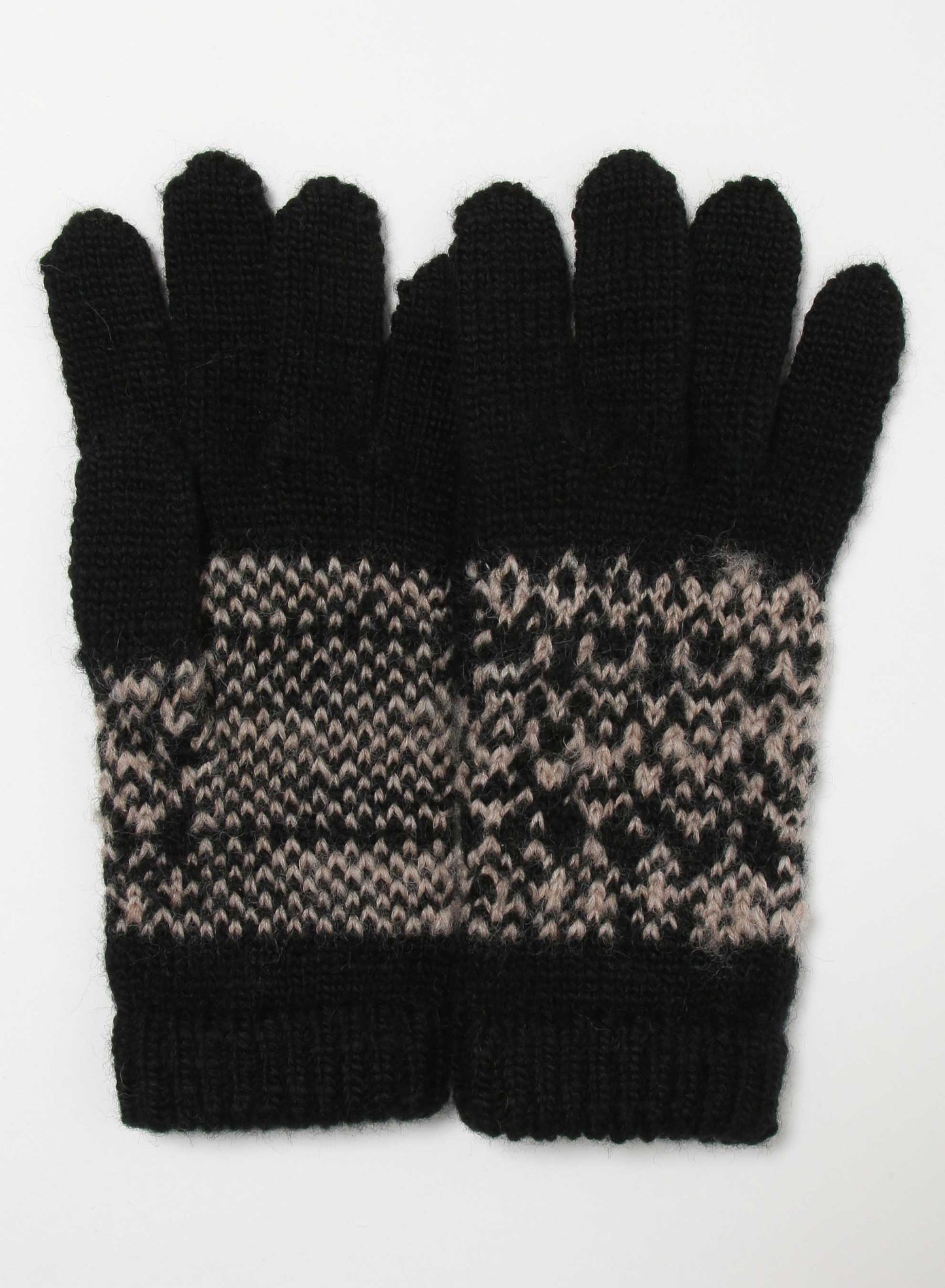 FAIR ISLE PATTERN GLOVES