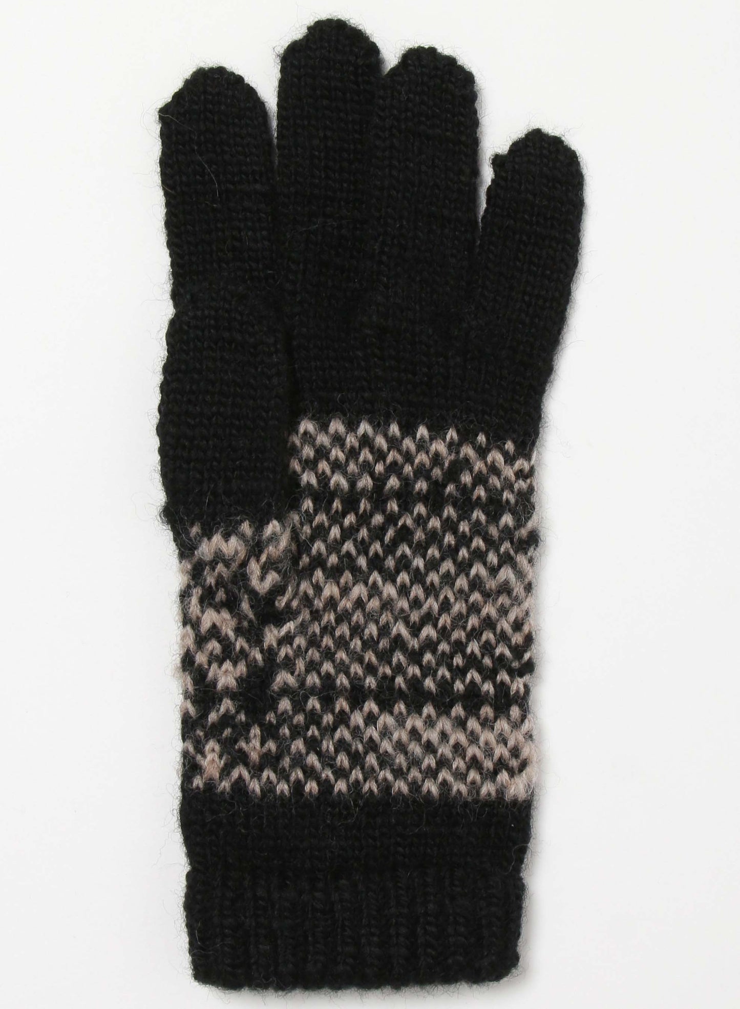 FAIR ISLE PATTERN GLOVES