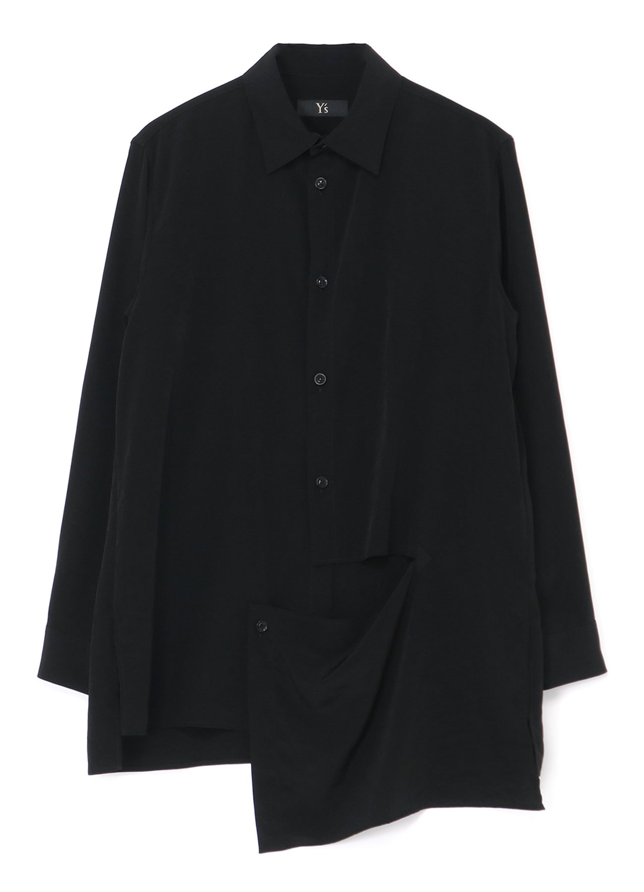 CREPE de CHINE LEFT SLASH DETAIL SHIRT