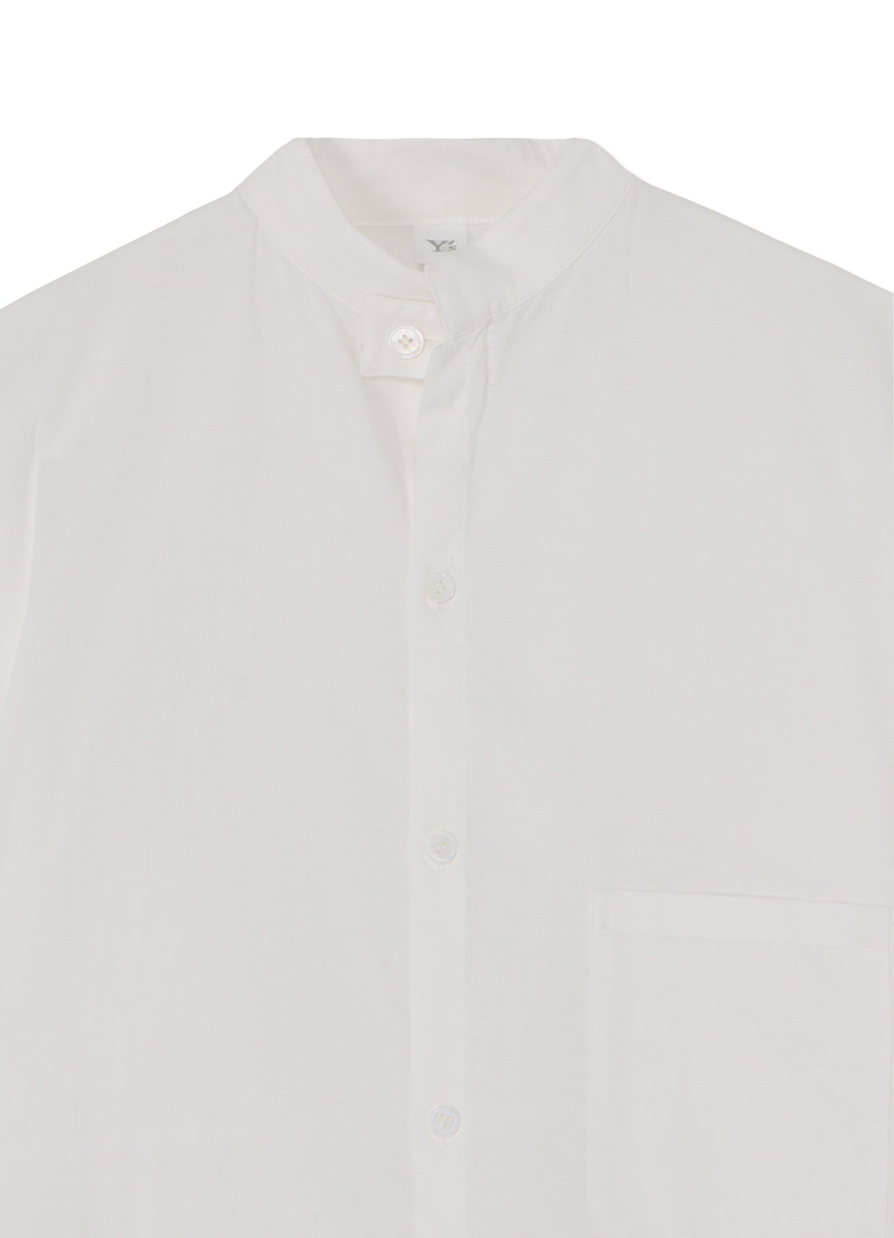 [Y's BORN PRODUCT] THIN COTTON TWILL MANDARIN COLLAR SHIRT