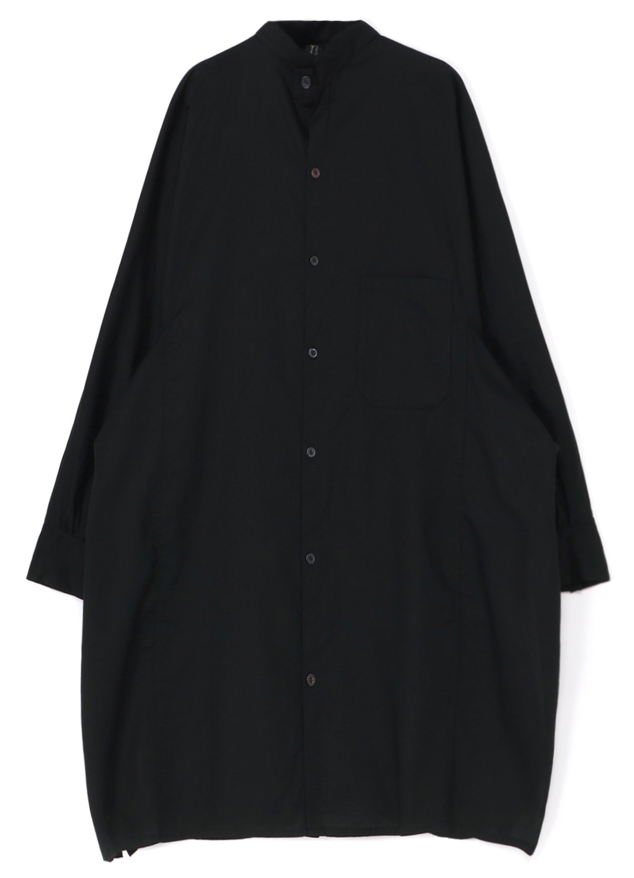 [Y's BORN PRODUCT] THIN COTTON TWILL MANDARIN COLLAR SHIRT