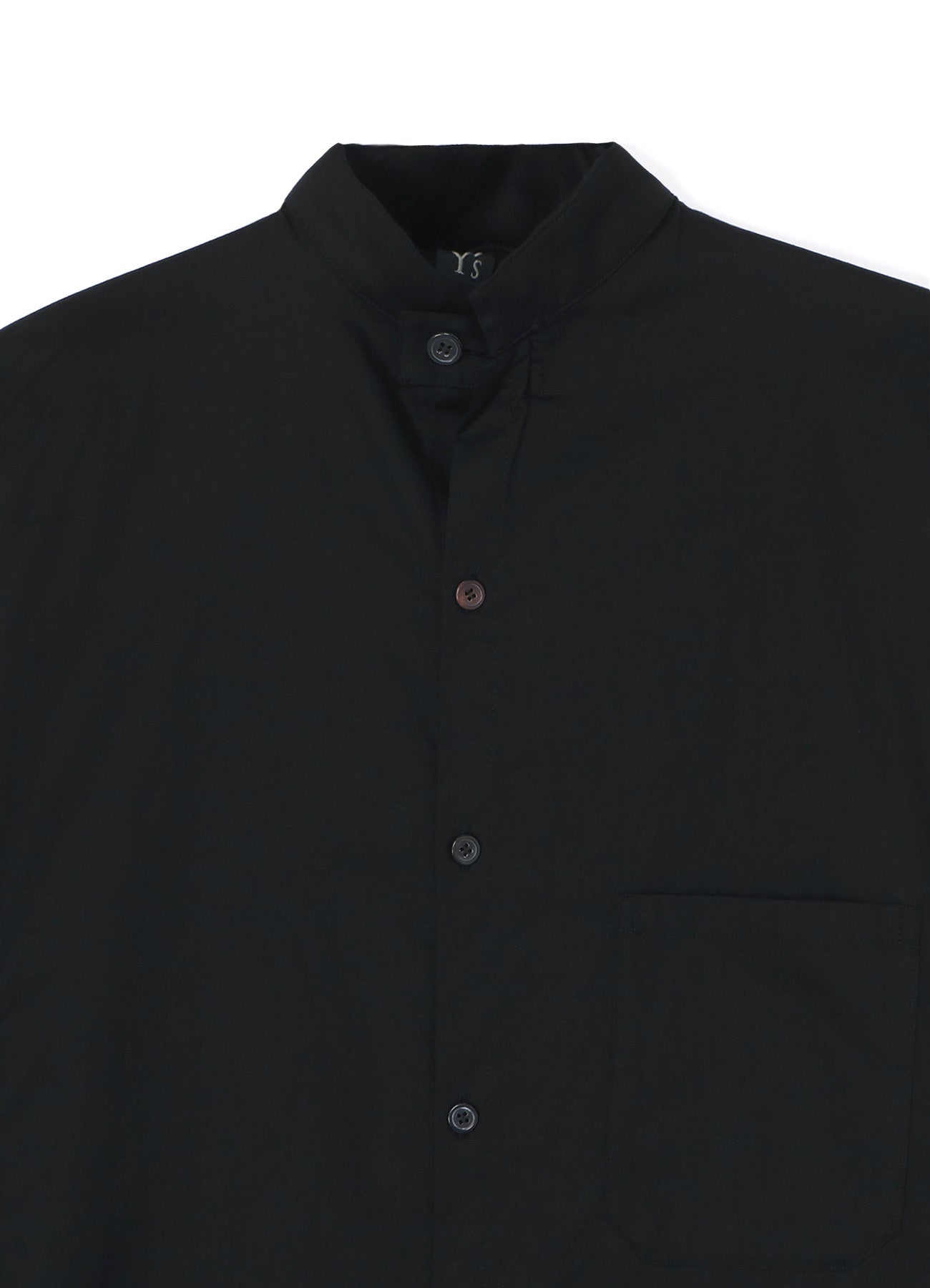 [Y's BORN PRODUCT] THIN COTTON TWILL MANDARIN COLLAR SHIRT