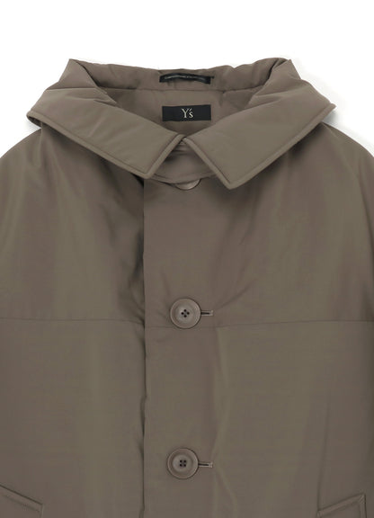 TYPEWRITER POLYESTER CAPE COAT