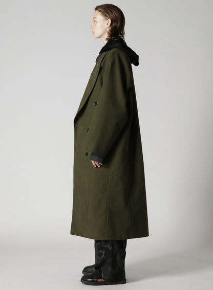 STRETCHY MOLESKIN TAILORED COAT