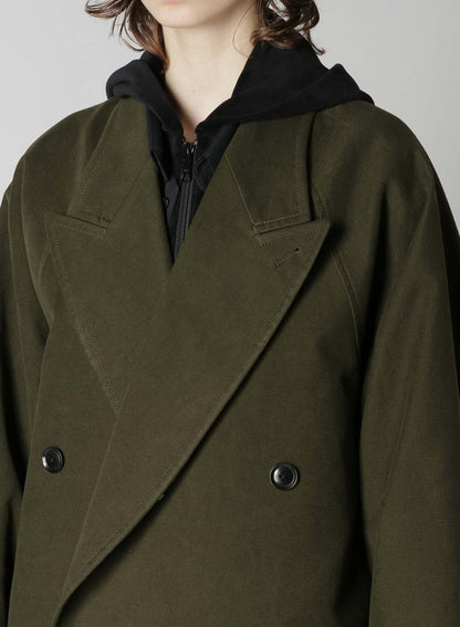 STRETCHY MOLESKIN TAILORED COAT