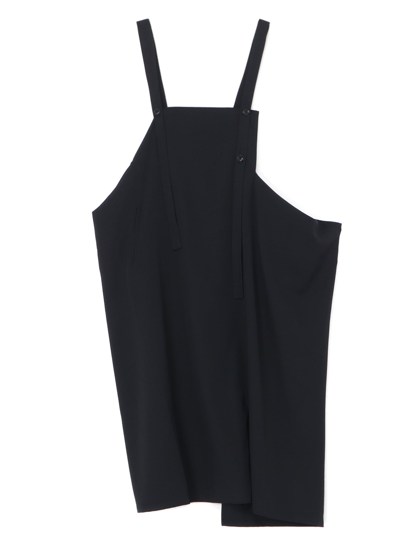 WOOL GABARDINE SQUARE-CUT DRESS