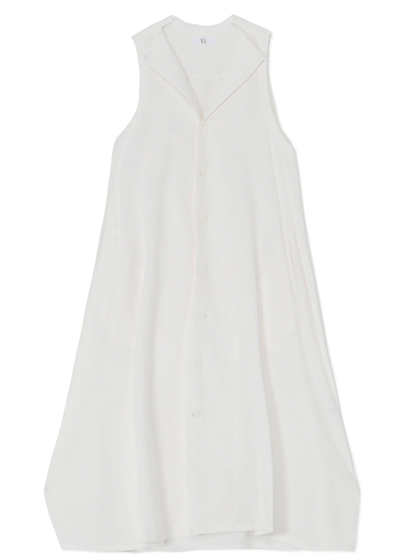 [Y's BORN PRODUCT] THIN COTTON TWILL SLEEVELESS DRESS
