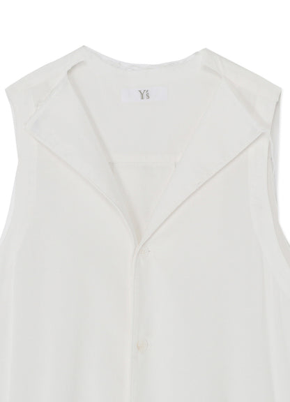 [Y's BORN PRODUCT] THIN COTTON TWILL SLEEVELESS DRESS