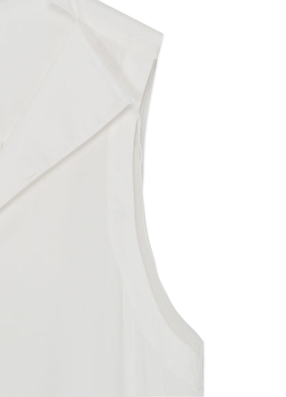 [Y's BORN PRODUCT] THIN COTTON TWILL SLEEVELESS DRESS