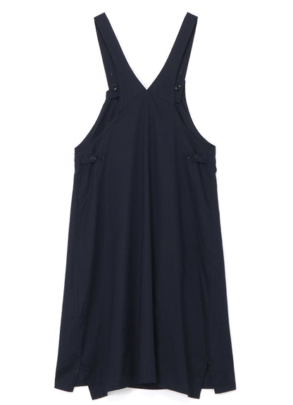 [Y's BORN PRODUCT] THIN COTTON TWILL ASYMMETRIC FOLD DETAIL DRESS