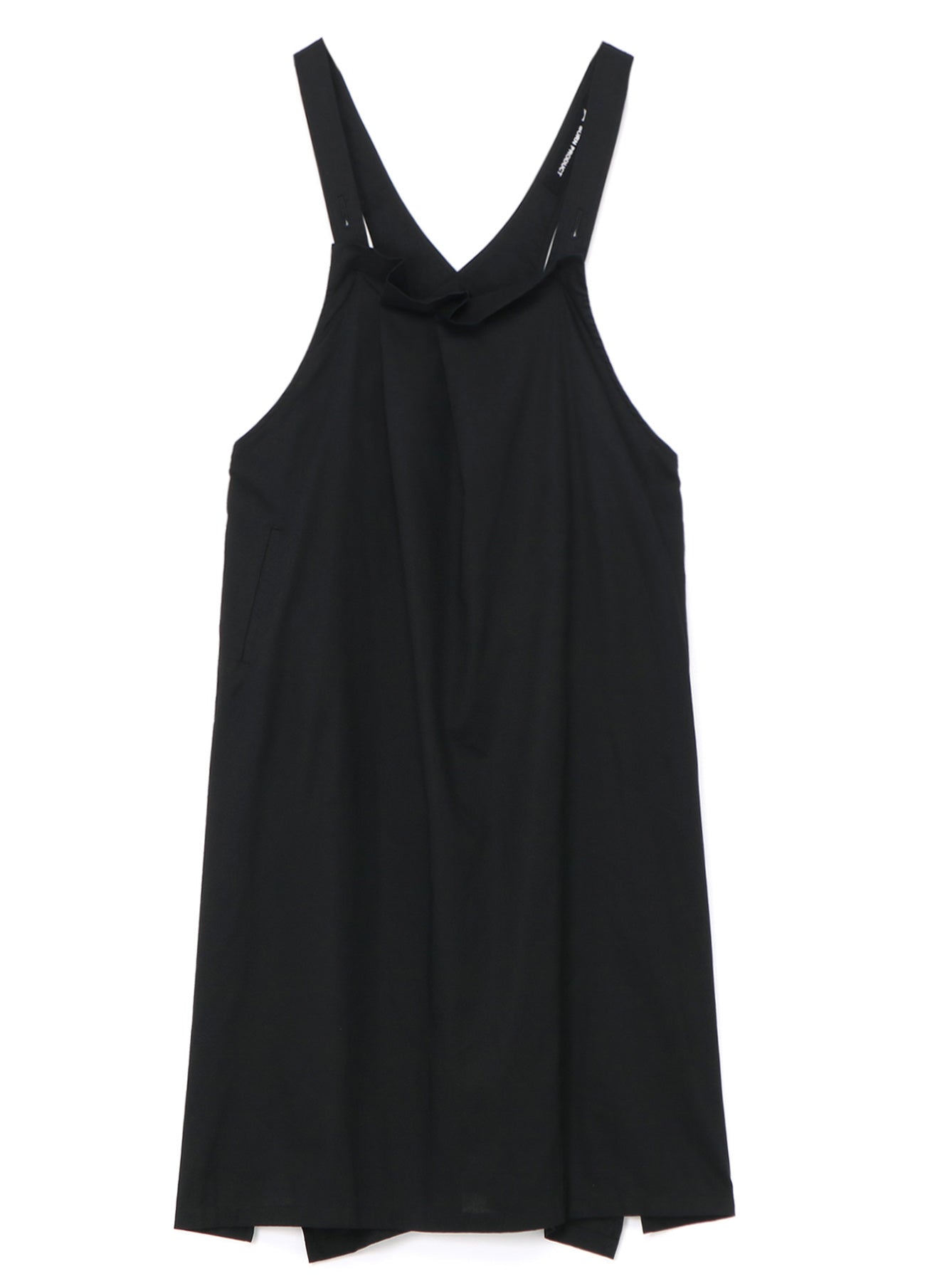 [Y's BORN PRODUCT] THIN COTTON TWILL ASYMMETRIC FOLD DETAIL DRESS