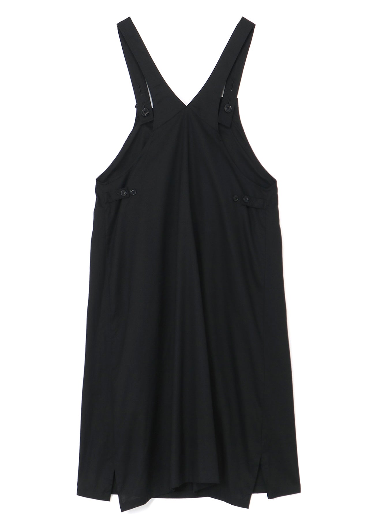 [Y's BORN PRODUCT] THIN COTTON TWILL ASYMMETRIC FOLD DETAIL DRESS