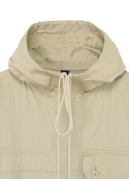 [Y's BORN PRODUCT] COTTON TWILL HOODED COAT