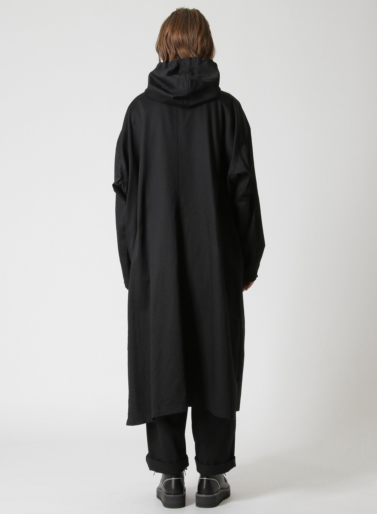 [Y's BORN PRODUCT] COTTON TWILL HOODED COAT