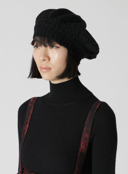 KNITTED LAMBSWOOL BERET