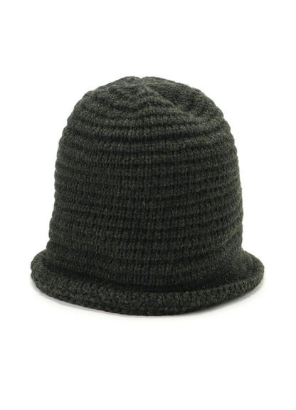 WOOL KNITTED BUCKET HAT