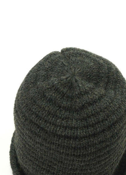 WOOL KNITTED BUCKET HAT