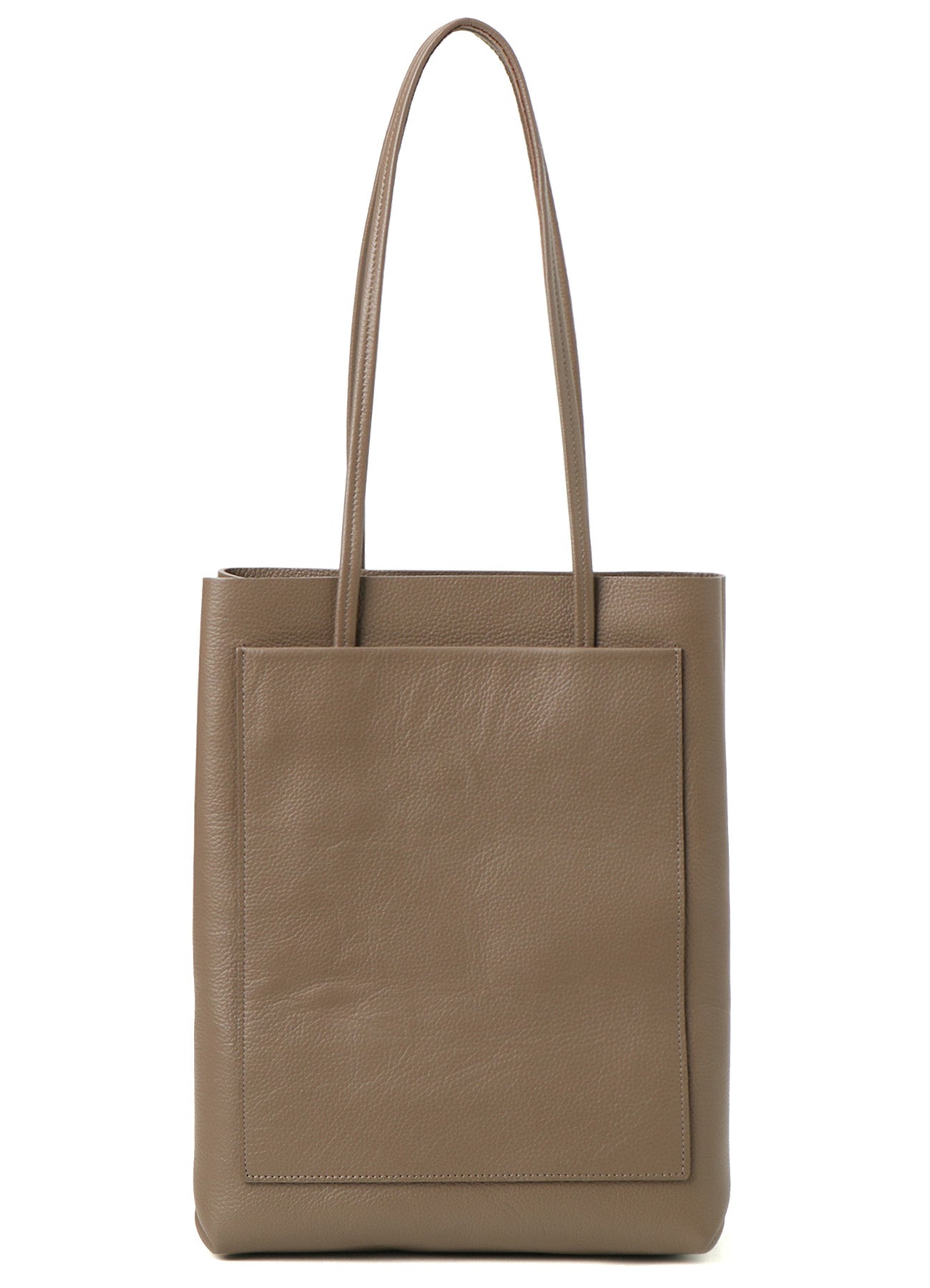 SHRUNKEN LEATHER BOX TOTE BAG