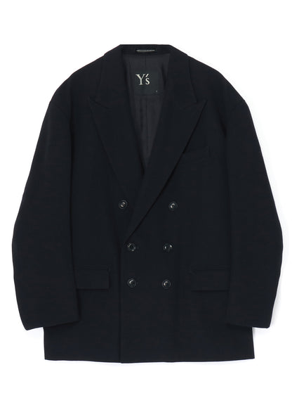 WOOL GABARDINE OVERSIZED TAILORED JACKET