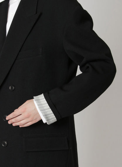 WOOL GABARDINE OVERSIZED TAILORED JACKET