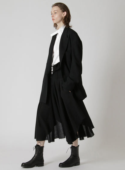 WOOL GABARDINE OVERSIZED TAILORED JACKET