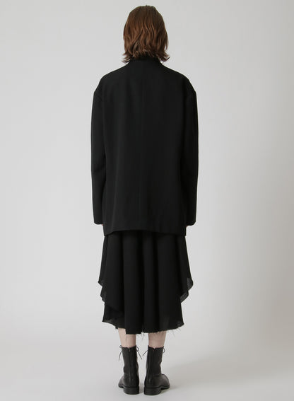 WOOL GABARDINE OVERSIZED TAILORED JACKET