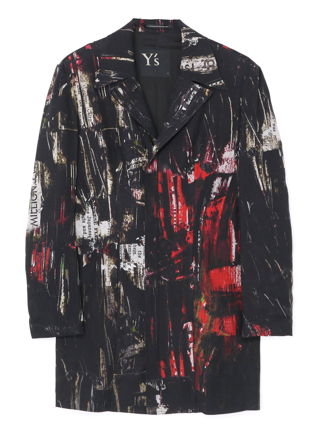 OIL PAINT PRINT RAYON JACKET