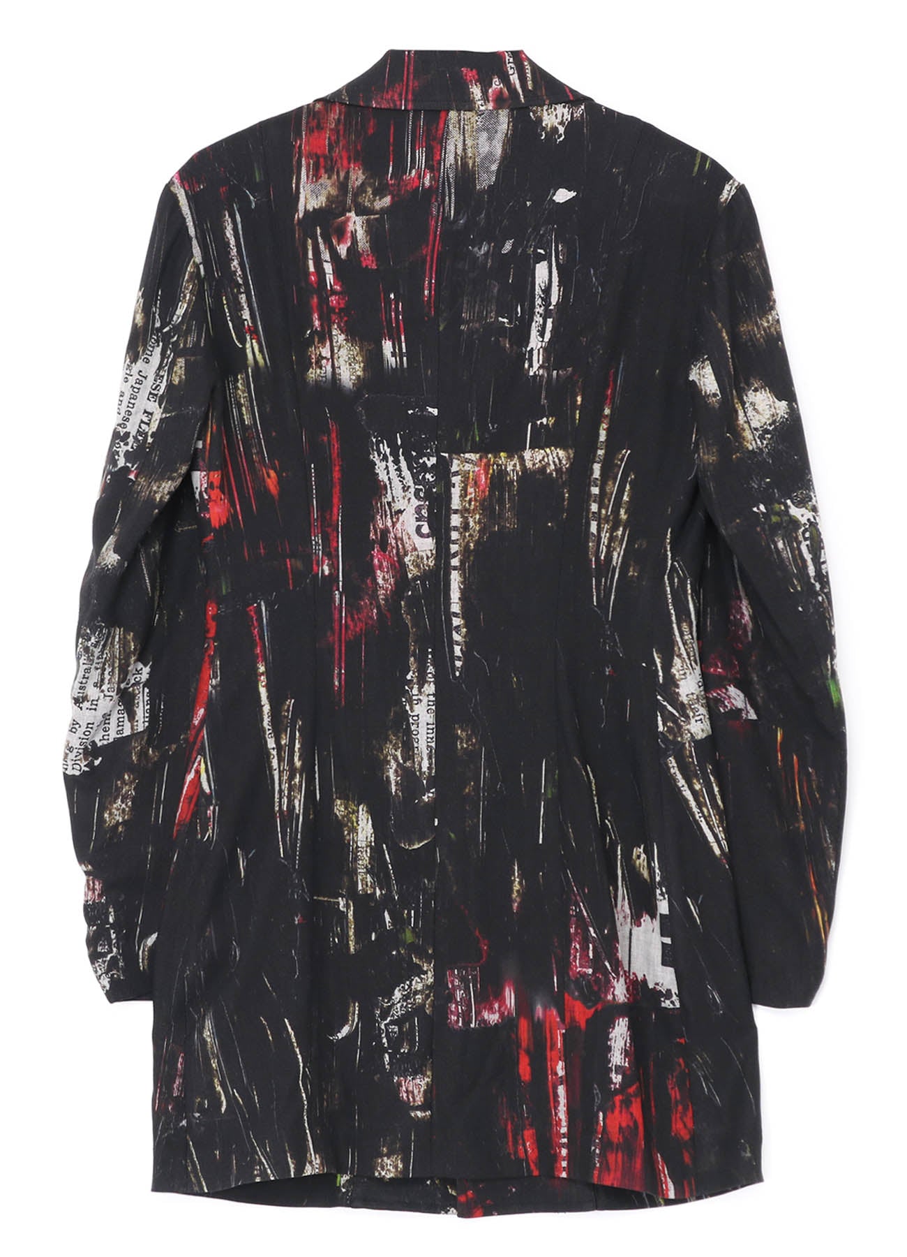 OIL PAINT PRINT RAYON JACKET