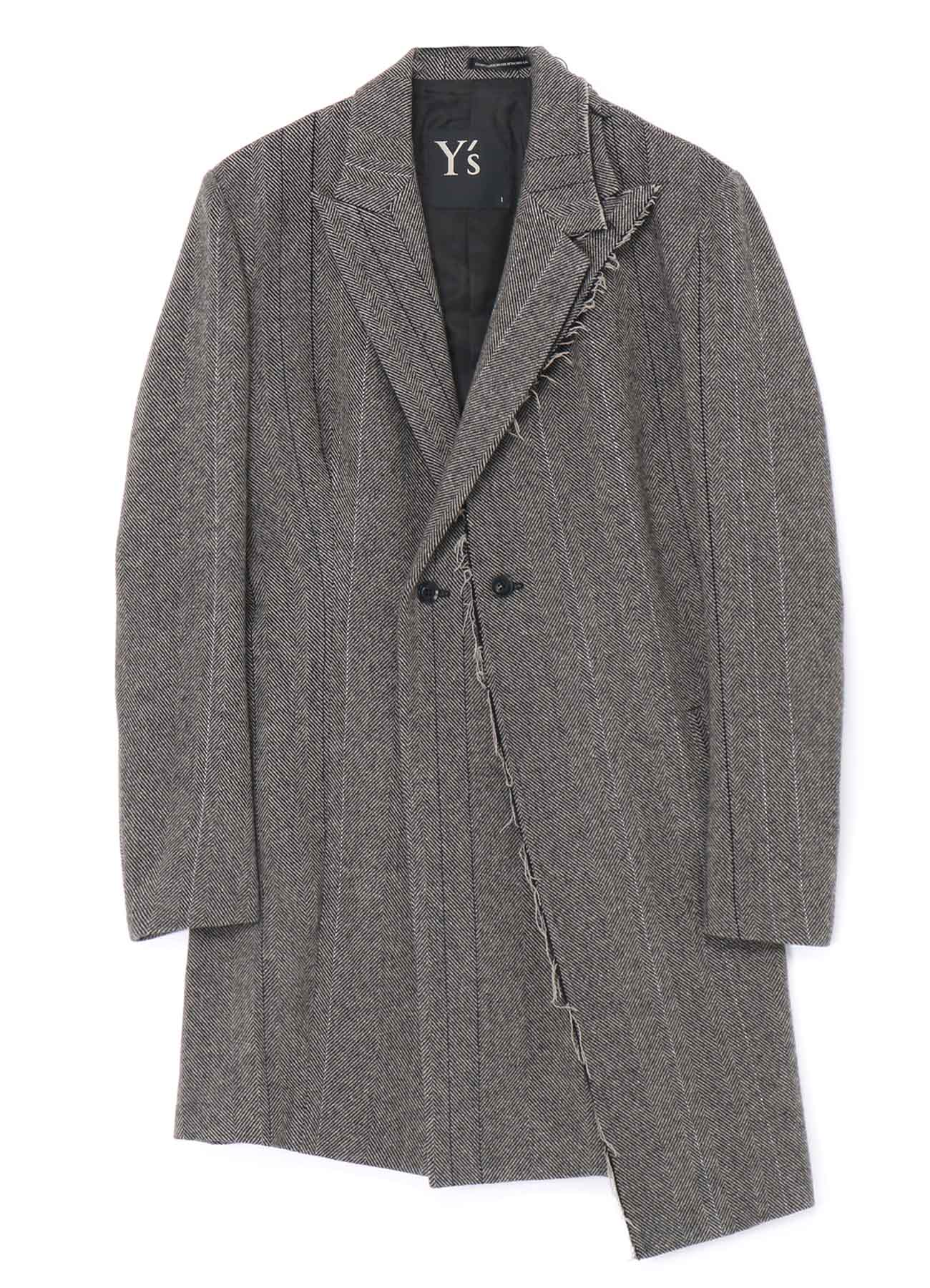 WOOL TWEED DOUBLE LEFT FRONT JACKET