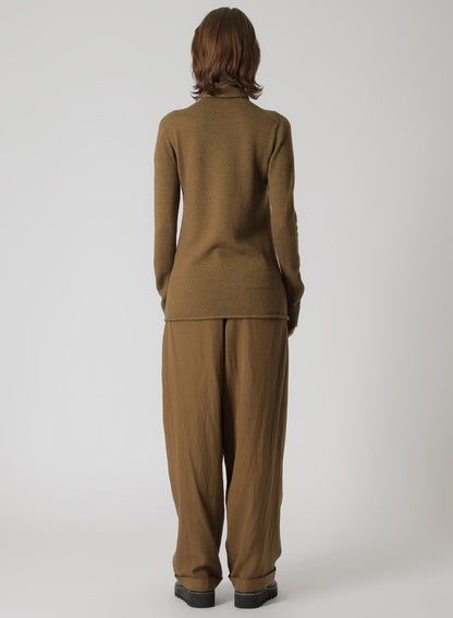 ALPACA BLEND DRAPEY SLEEVE TURTLENECK
