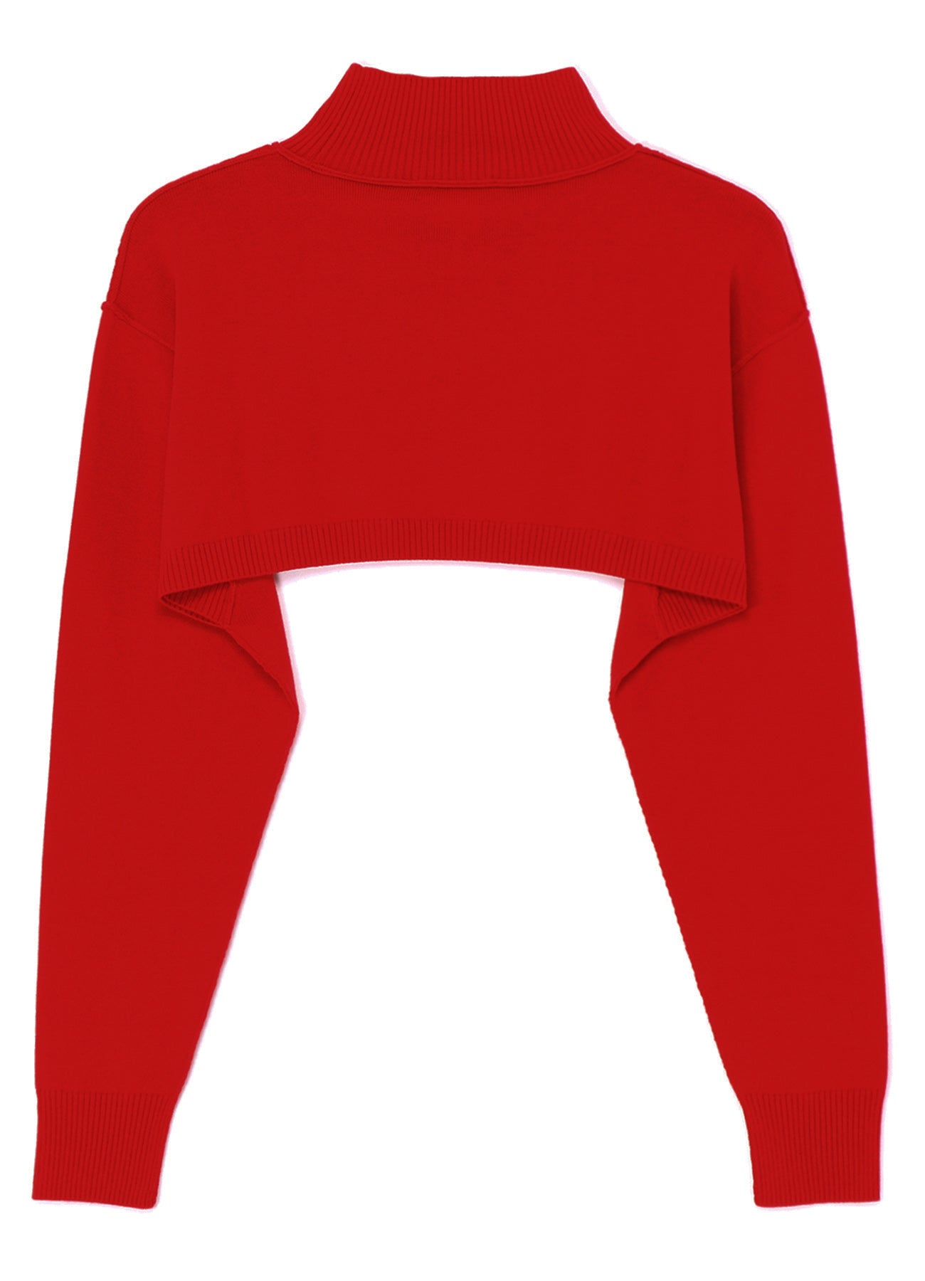 CROPPED RIB KNIT TURTLENECK