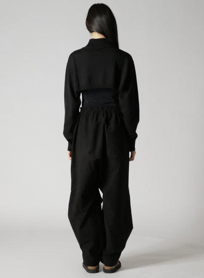 CROPPED RIB KNIT TURTLENECK