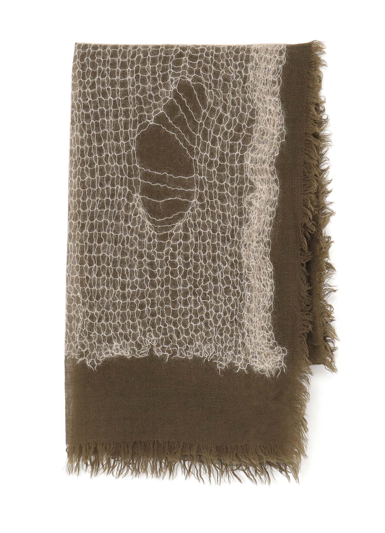 WOOL/MOHAIR BLEND SCARF