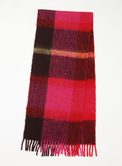 MOHAIR/WOOL BLEND FLEECE SCARF